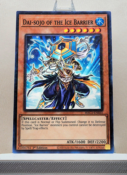 Yugioh! 1x Dai-sojo of the Ice Barrier (HAC1 - Duel Terminal Common Parallel Rare) 1st Edition