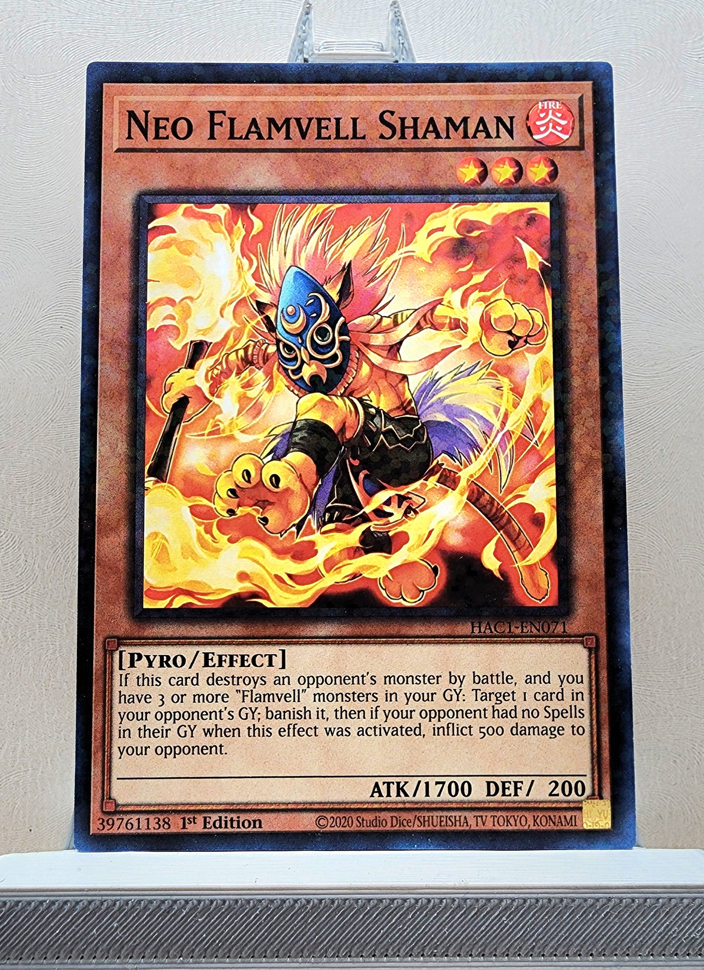 Yugioh! 1x Neo Flamvell Shaman (HAC1 - Duel Terminal Common Parallel Rare) 1st Edition