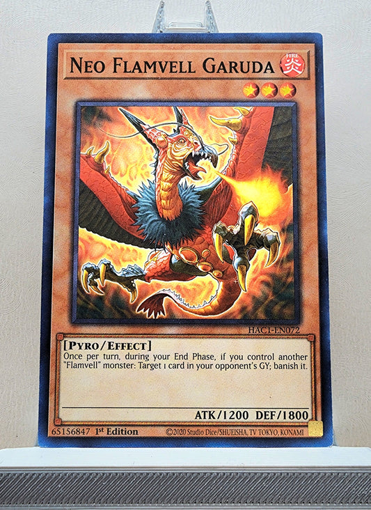 Yugioh! 1x Neo Flamvell Garuda (HAC1 - Duel Terminal Common Parallel Rare) 1st Edition