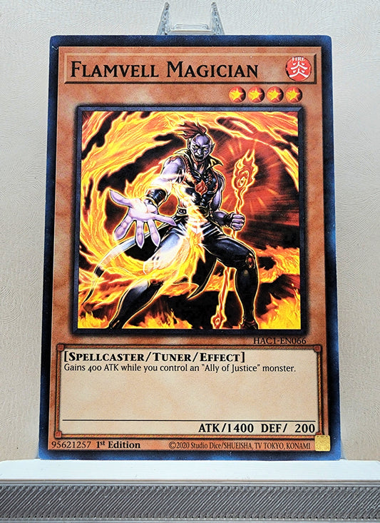 Yugioh! 1x Flamvell Magician (HAC1 - Duel Terminal Common Parallel Rare) 1st Edition