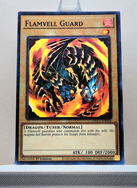 Yugioh! 1x Flamvell Guard (HAC1 - Duel Terminal Common Parallel Rare) 1st Edition