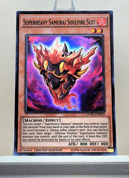 Yugioh! 1x Superheavy Samurai Soulfire Suit (DUEA - Super Rare) Limited Edition