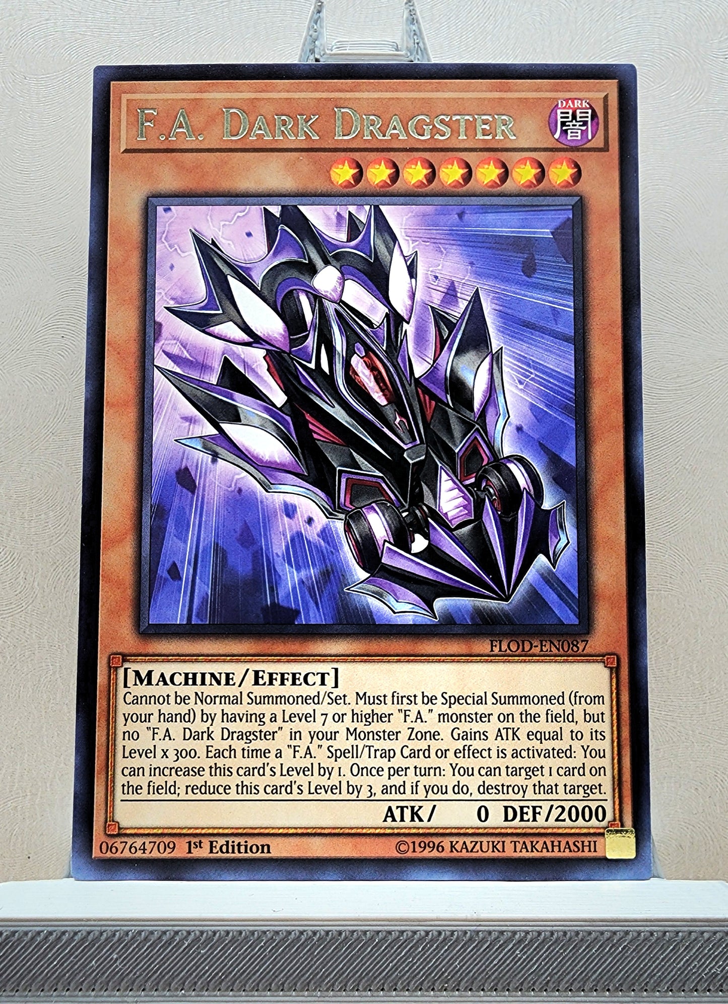 Yugioh! 1x F.A Dark Dragster (FLOD - Rare) 1st Edition