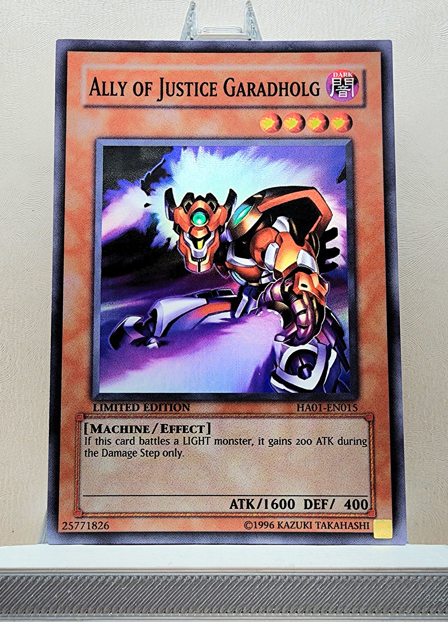 Yugioh! 1x Ally of Justice Garadholg (HA01 - Super Rare) Limited Edition