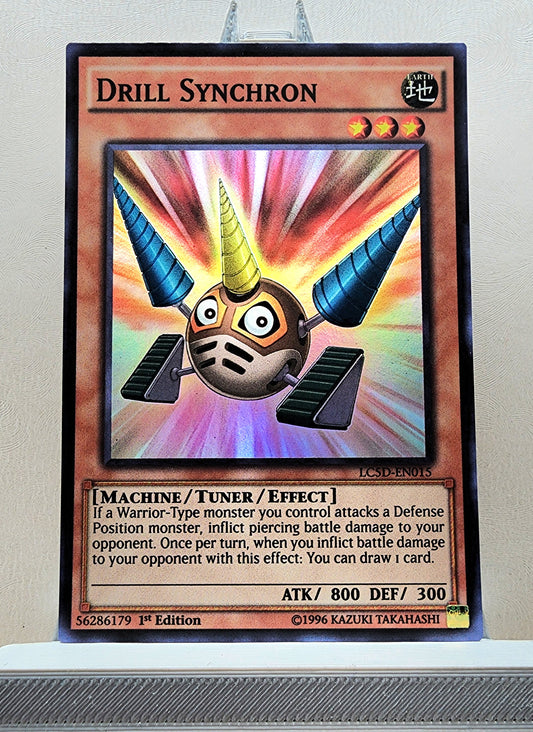 Yugioh! 1x Drill Synchron (LC5D - Super Rare) 1st Edition