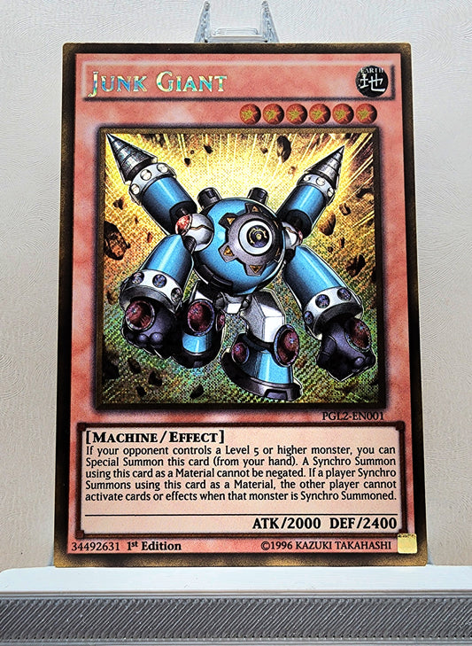 Yugioh! 1x Junk Giant (PGL2 - Gold Secret Rare) 1st Edition