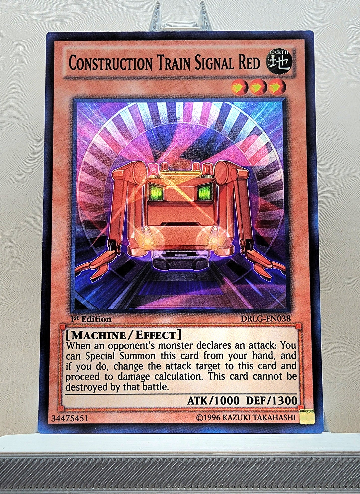 Yugioh! 1x Construction Train Signal Red (DRLG - Super Rare) 1st/Unli Edition