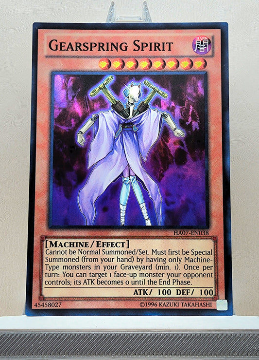 Yugioh! 1x Gearspring Spirit (HA07 - Super Rare) 1st/Unli Edition