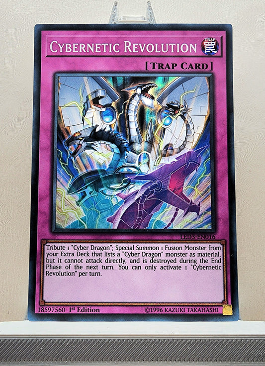 Yugioh! 1x Cybernetic Revolution (LED3 - Super Rare) 1st Edition