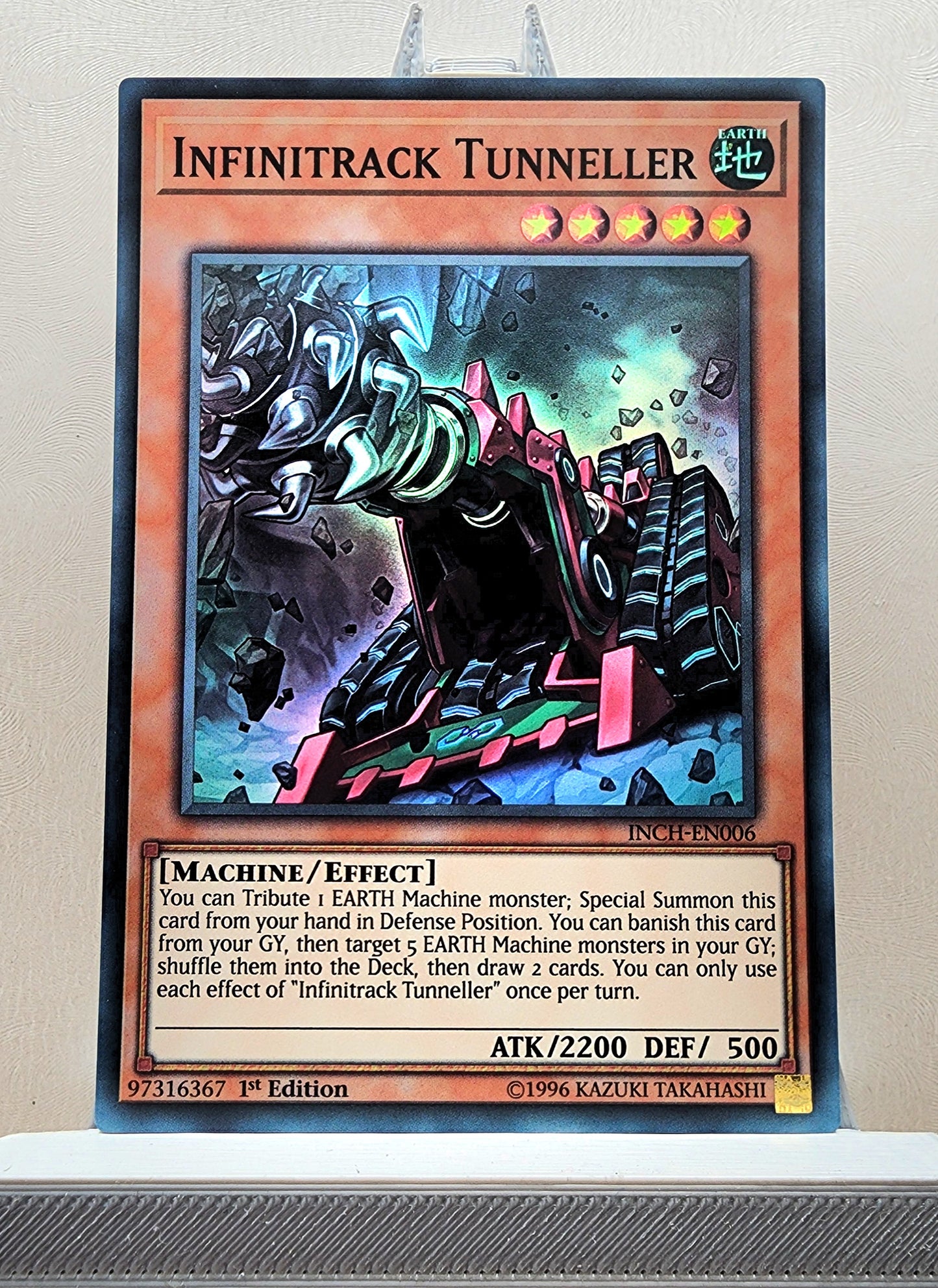 Yugioh! 1x Infinitrack Tunneller (INCH - Super Rare) 1st Edition