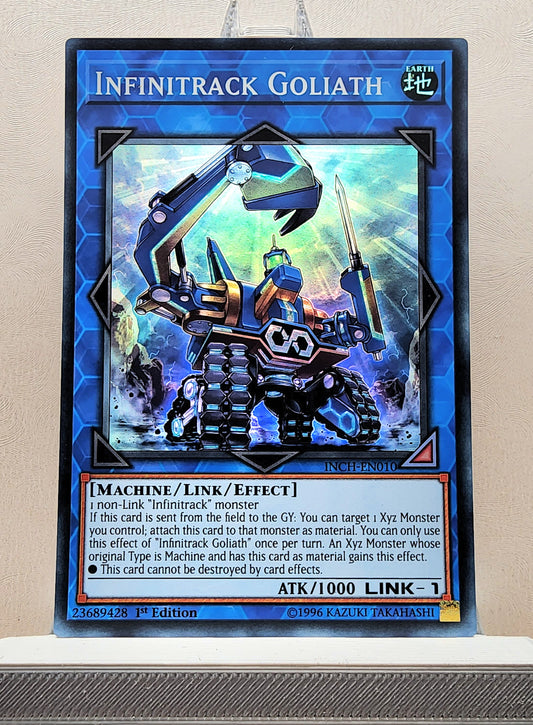 Yugioh! 1x Infinitrack Goliath (INCH - Super Rare) 1st Edition