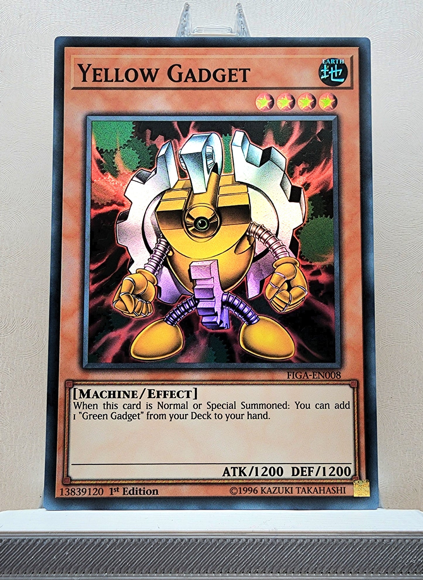 Yugioh! 1x Yellow Gadget (FIGA - Super Rare) 1st Edition