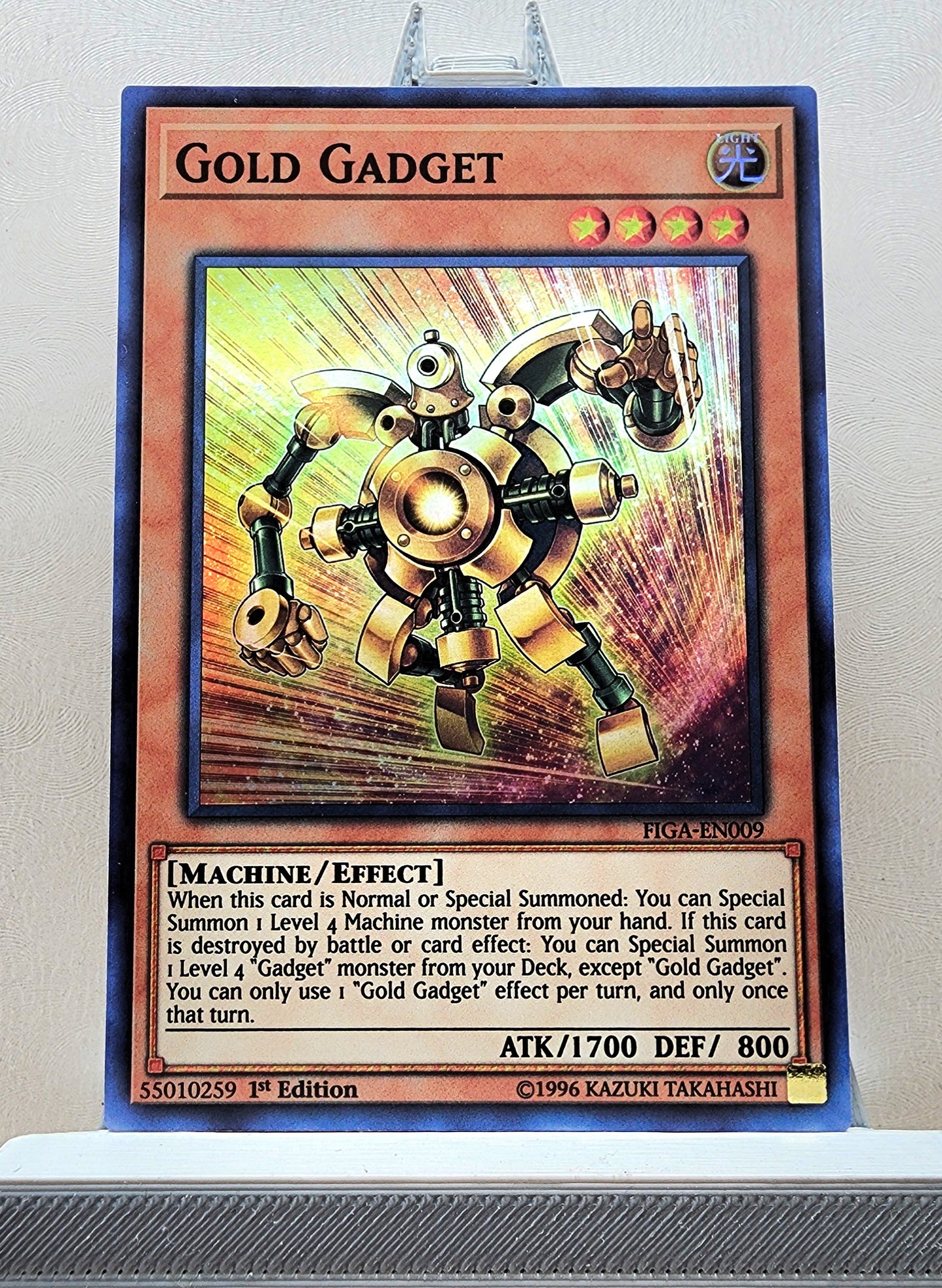 Yugioh! 1x Gold Gadget (FIGA - Super Rare) 1st Edition