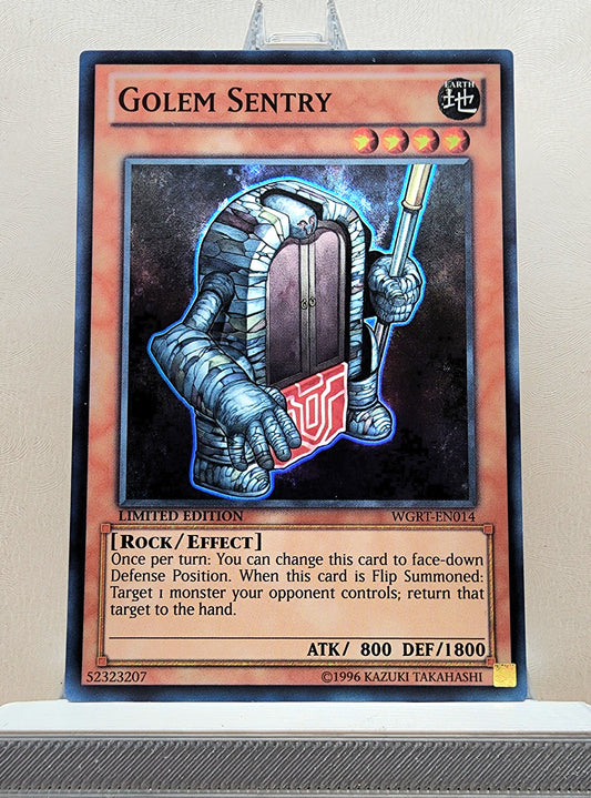 Yugioh! 1x Golem Sentry (WGRT - Super Rare) Limited Edition