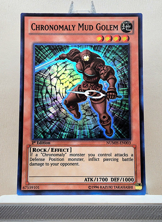 Yugioh! 1x Chronomaly Mud Golem (NUMH - Super Rare) 1st Edition