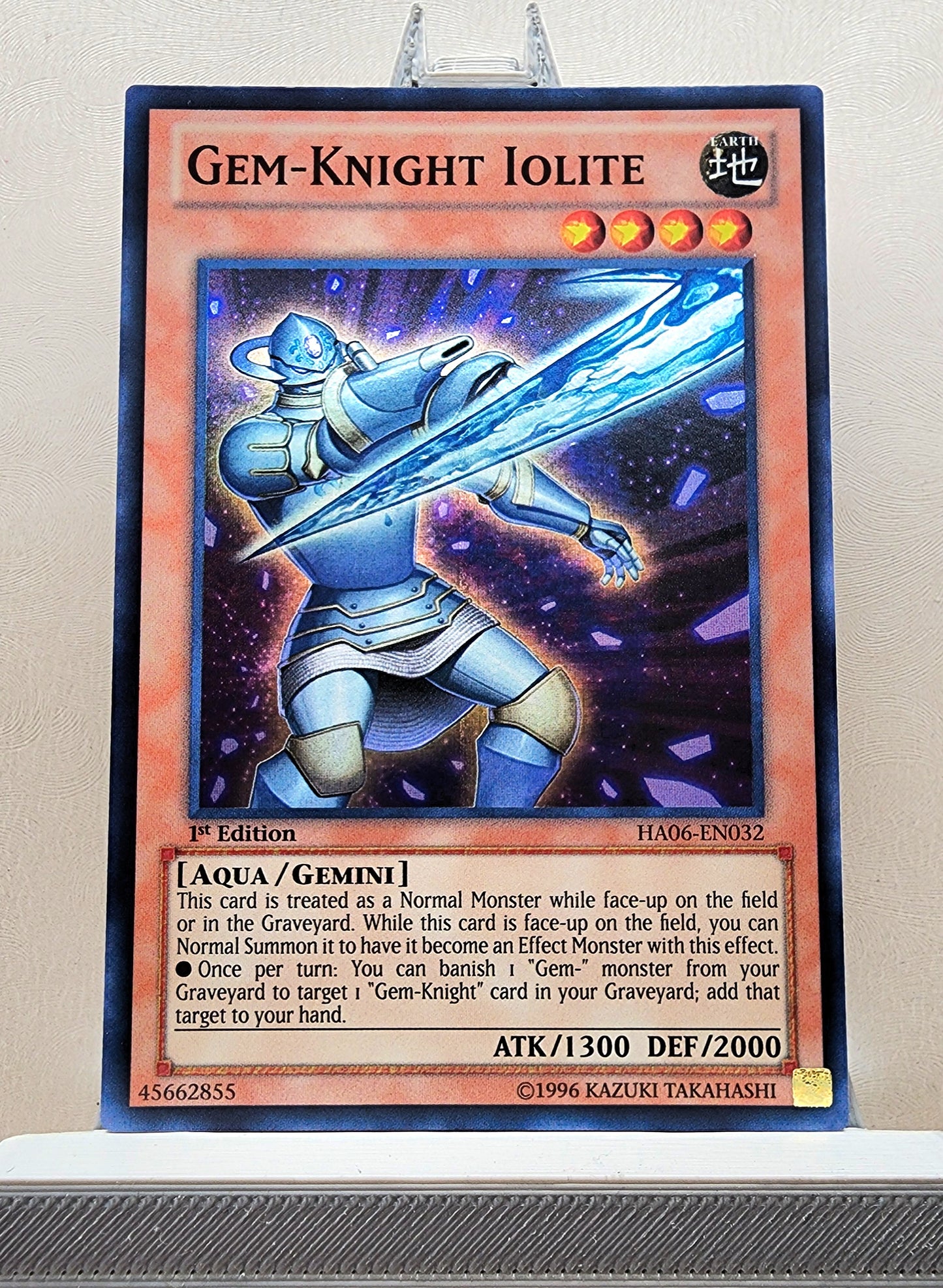 Yugioh! 1x Gem-Knight Iolite (HA06 - Super Rare) 1st Edition