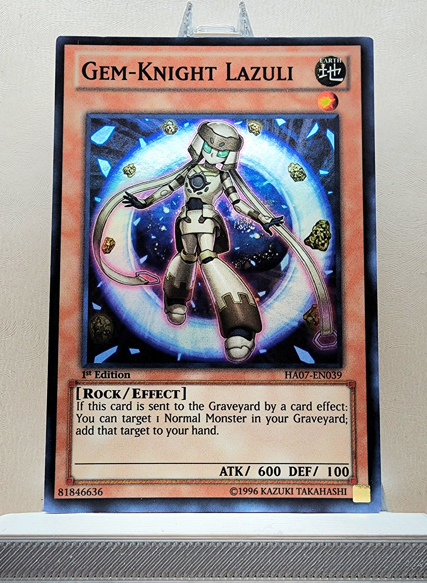 Yugioh! 1x Gem-Knight Lazuli (HA07 - Super Rare) 1st Edition