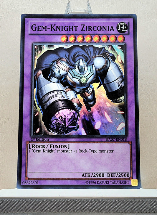 Yugioh! 1x Gem-Knight Zirconia (HA07 - Super Rare) 1st Edition