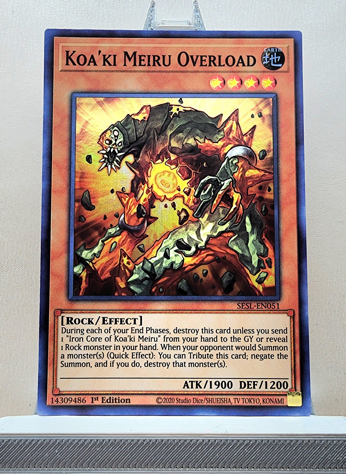 Yugioh! 1x Koaki Meiru Overload (SESL - Super Rare) 1st Edition