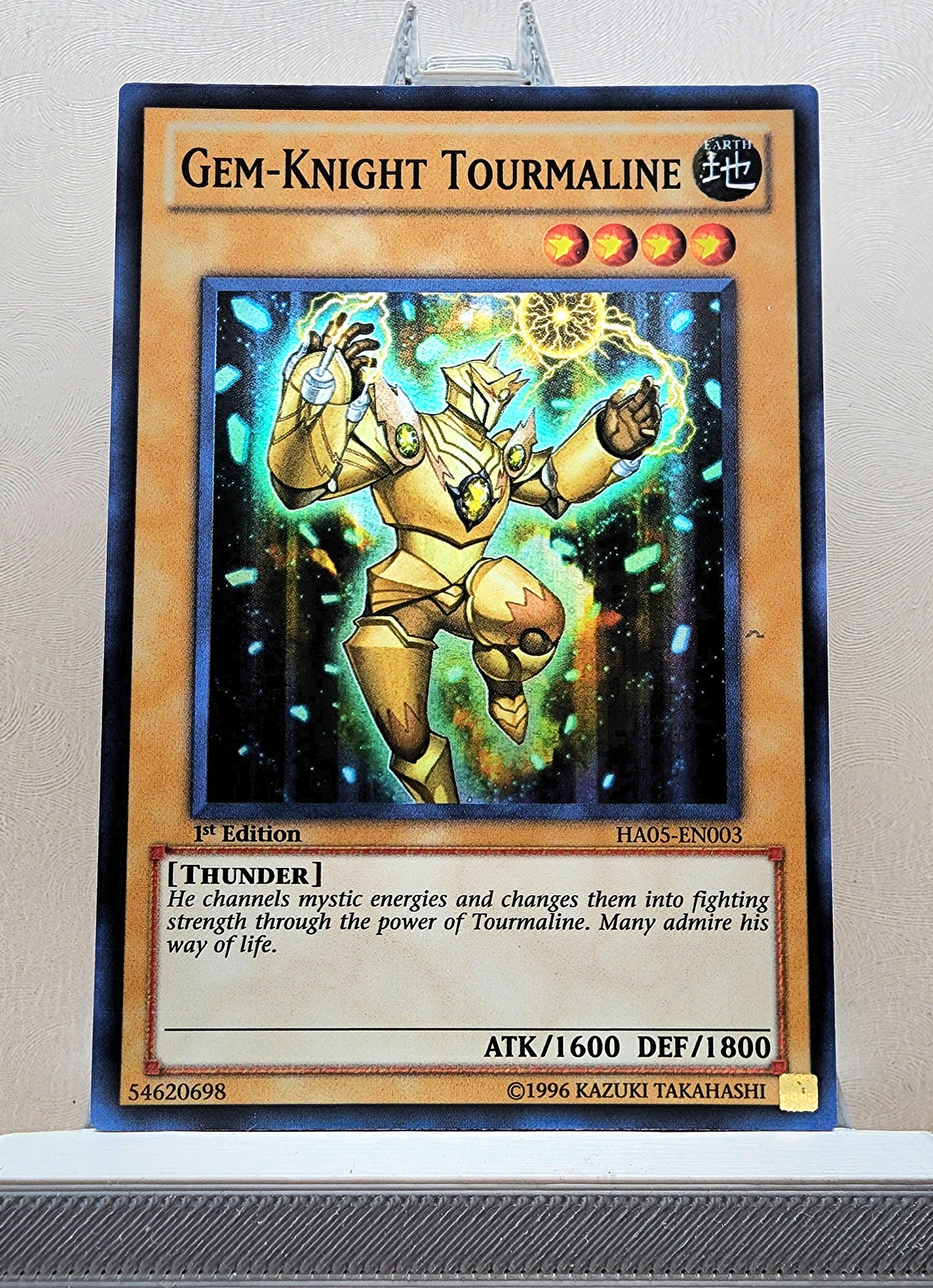 Yugioh! 1x Gem-Knight Tourmaline (HA05 - Super Rare) 1st Edition