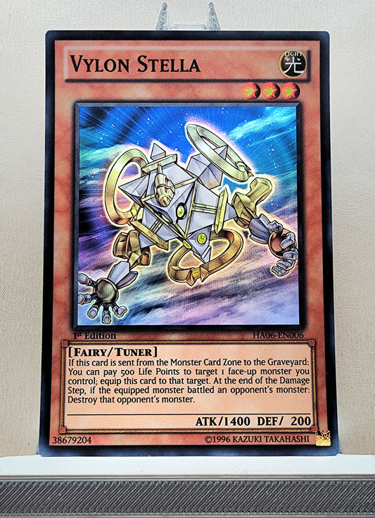 Yugioh! 1x Vylon Stella (HA06 - Super Rare) 1st Edition