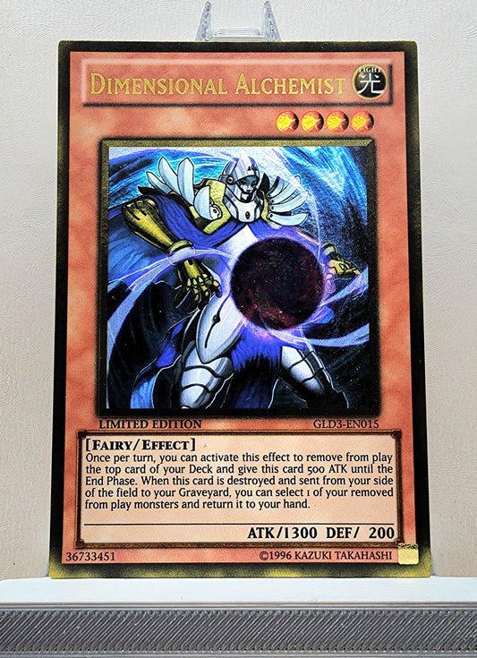 Yugioh! 1x Dimensional Alchemist (GLD3 - Gold Rare) Limited Edition