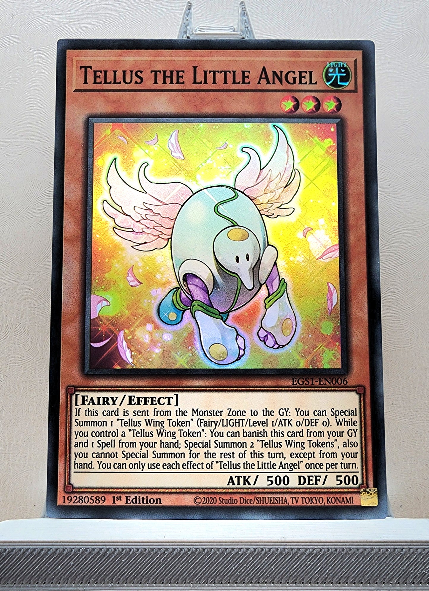 Yugioh! 1x Tellus the Little Angel (EGS1 - Super Rare) 1st Edition