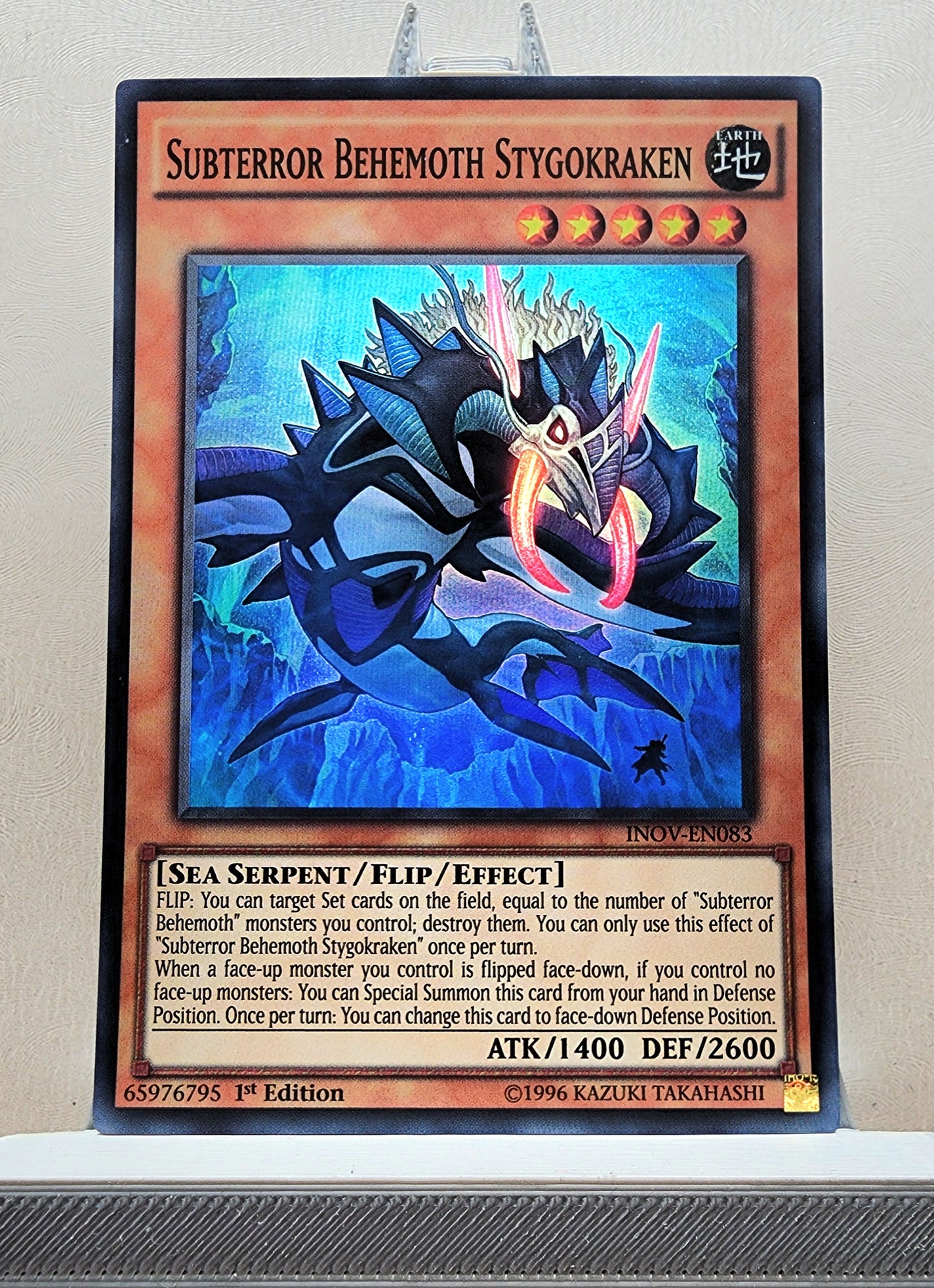 Yugioh! 1x Subterror Behemoth Stygokraken (INOV - Super Rare) 1st Edition