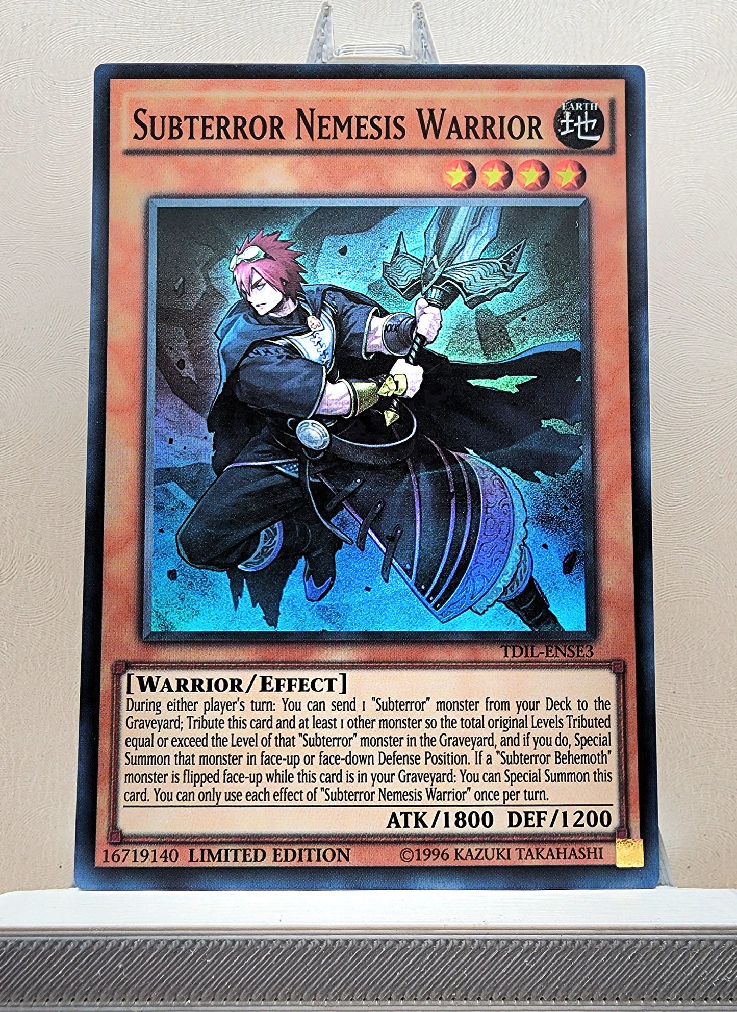 Yugioh! 1x Subterror Nemesis Warrior (TDIL - Super Rare) Limited Edition