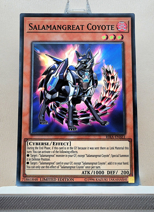 Yugioh! 1x Salamangreat Coyote (RIRA - Super Rare) Limited Edition