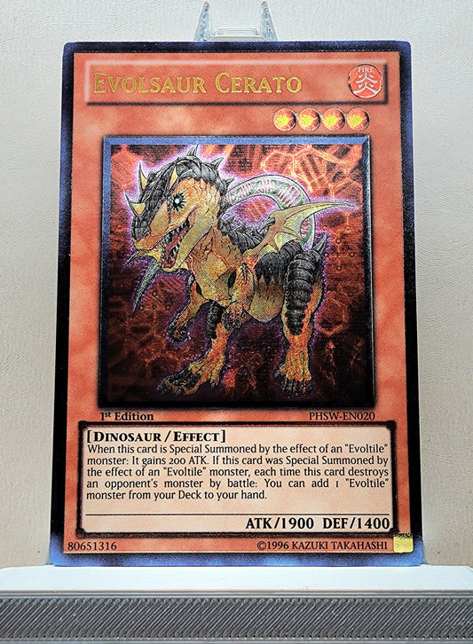 Yugioh! 1x Evolsaur Cerato (PHSW - Ultimate Rare) 1st/Unli Edition