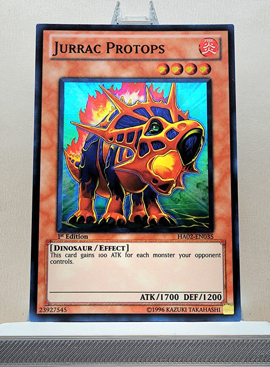 Yugioh! 1x Jurrac Protops (HA02 - Super Rare) 1st Edition