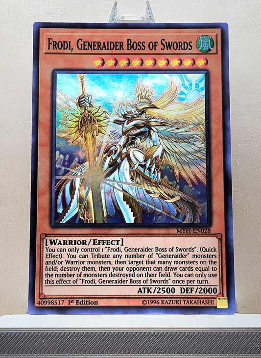 Yugioh! 1x Frodi, Generaider Boss of Swords (MYFI - Super Rare) 1st Edition