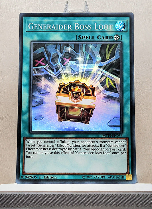 Yugioh! 1x Generaider Boss Loot (MYFI - Super Rare) 1st Edition