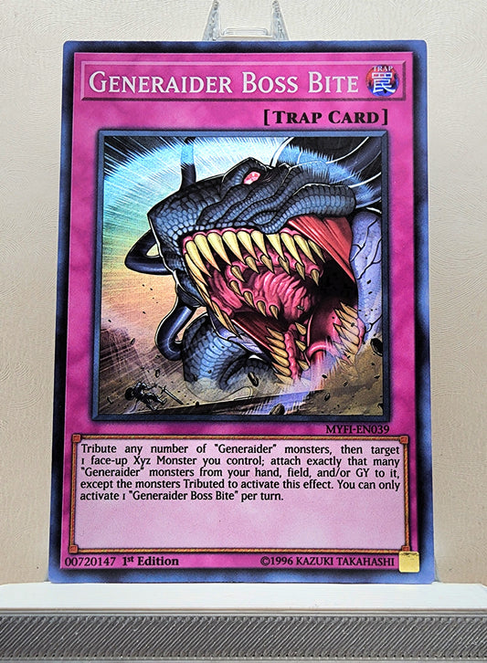 Yugioh! 1x Generaider Boss Bite (MYFI - Super Rare) 1st Edition