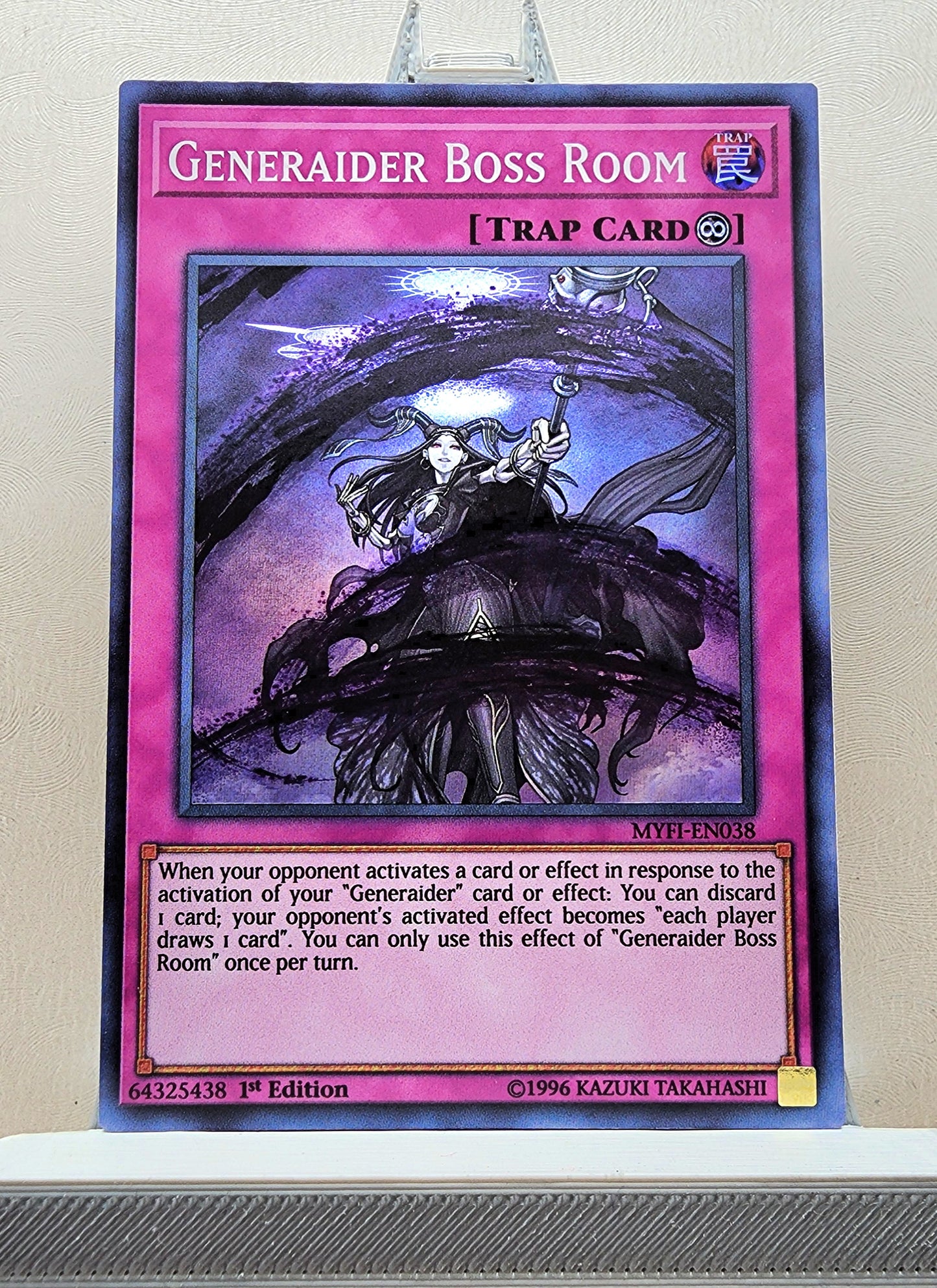 Yugioh! 1x Generaider Boss Room (MYFI - Super Rare) 1st Edition