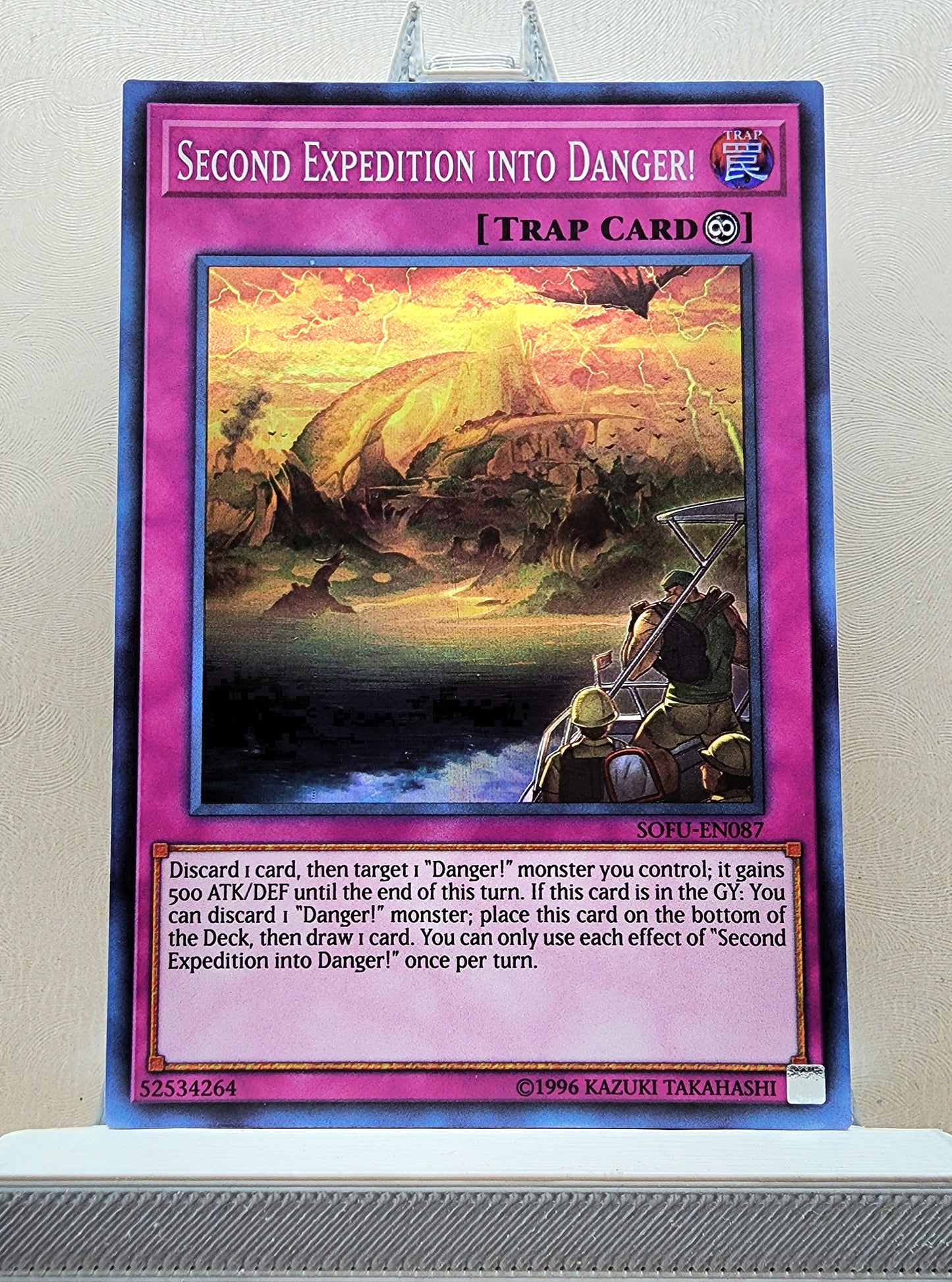 Yugioh! 1x Second Expedition Into Danger (SOFU - Super Rare) Unli Edition