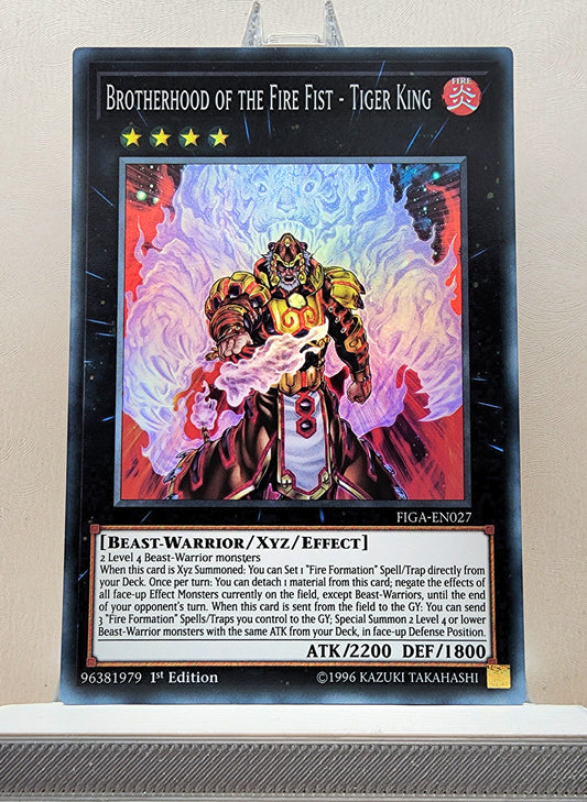 Yugioh! 1x Brotherhood of the Fire Fist - Tiger King (FIGA - Super Rare) 1st Edition