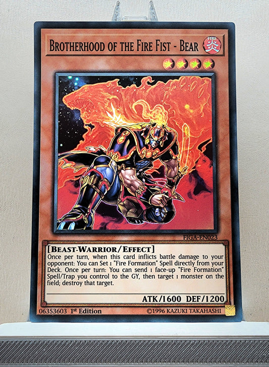 Yugioh! 1x Brotherhood of the Fire Fist - Bear (FIGA/CT10 - Super Rare) 1st/Limited Edition