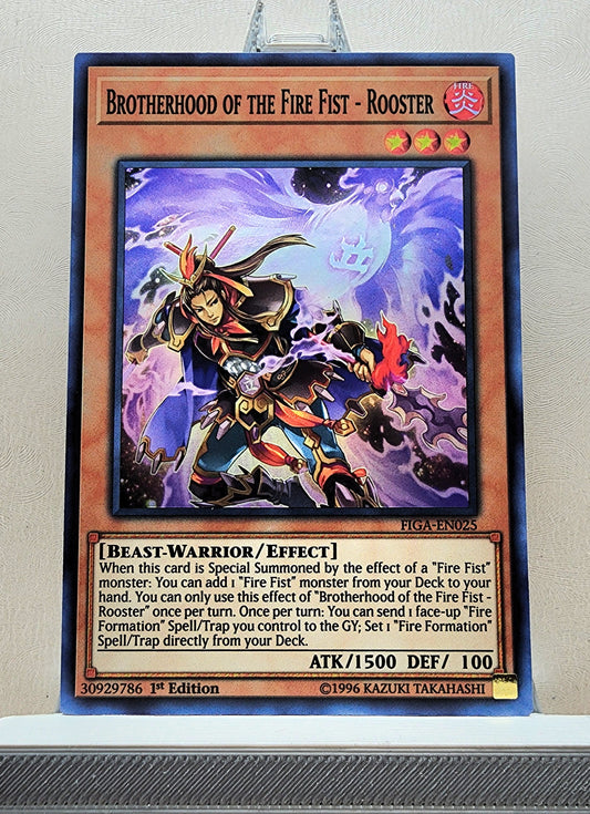 Yugioh! 1x Brotherhood of the Fire Fist - Rooster (FIGA - Super Rare) 1st Edition