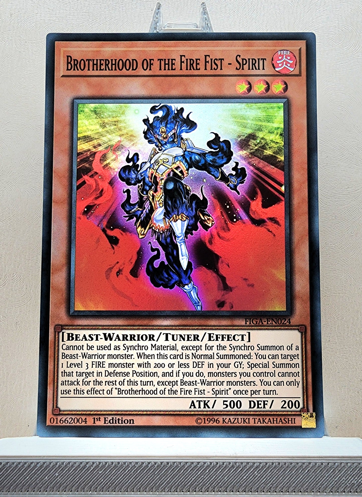 Yugioh! 1x Brotherhood of the Fire Fist - Spirit (FIGA - Super Rare) 1st Edition