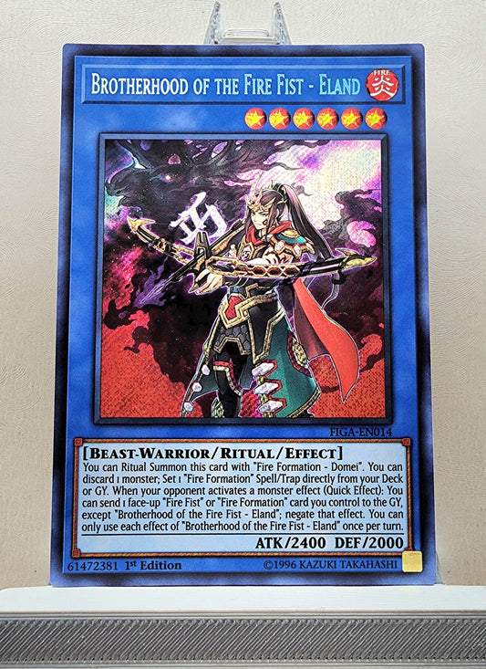 Yugioh! 1x Brotherhood of the Fire Fist - Eland (FIGA - Secret Rare) 1st Edition