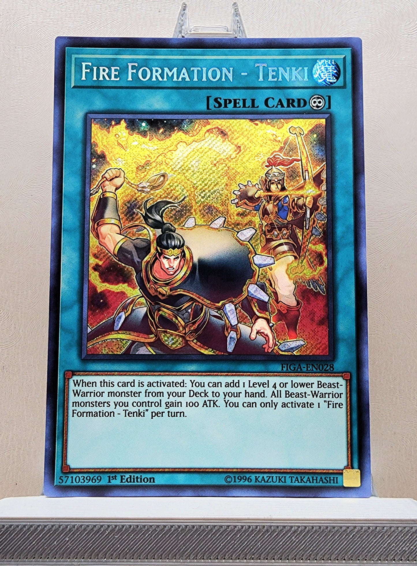 Yugioh! 1x Fire Formation - Tenki (FIGA - Secret Rare) 1st Edition