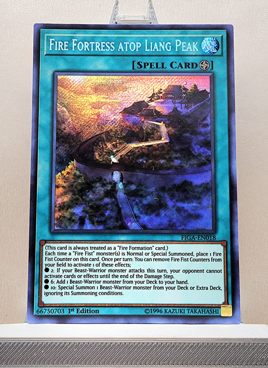 Yugioh! 1x Fire Fortress Atop Liang Peak (FIGA - Secret Rare) 1st Edition