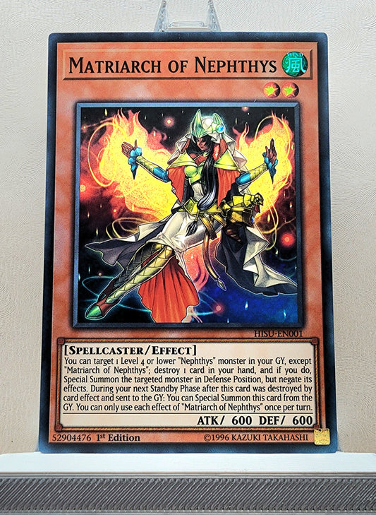 Yugioh! 1x Matriarch of Nephthys (HISU - Super Rare) 1st Edition