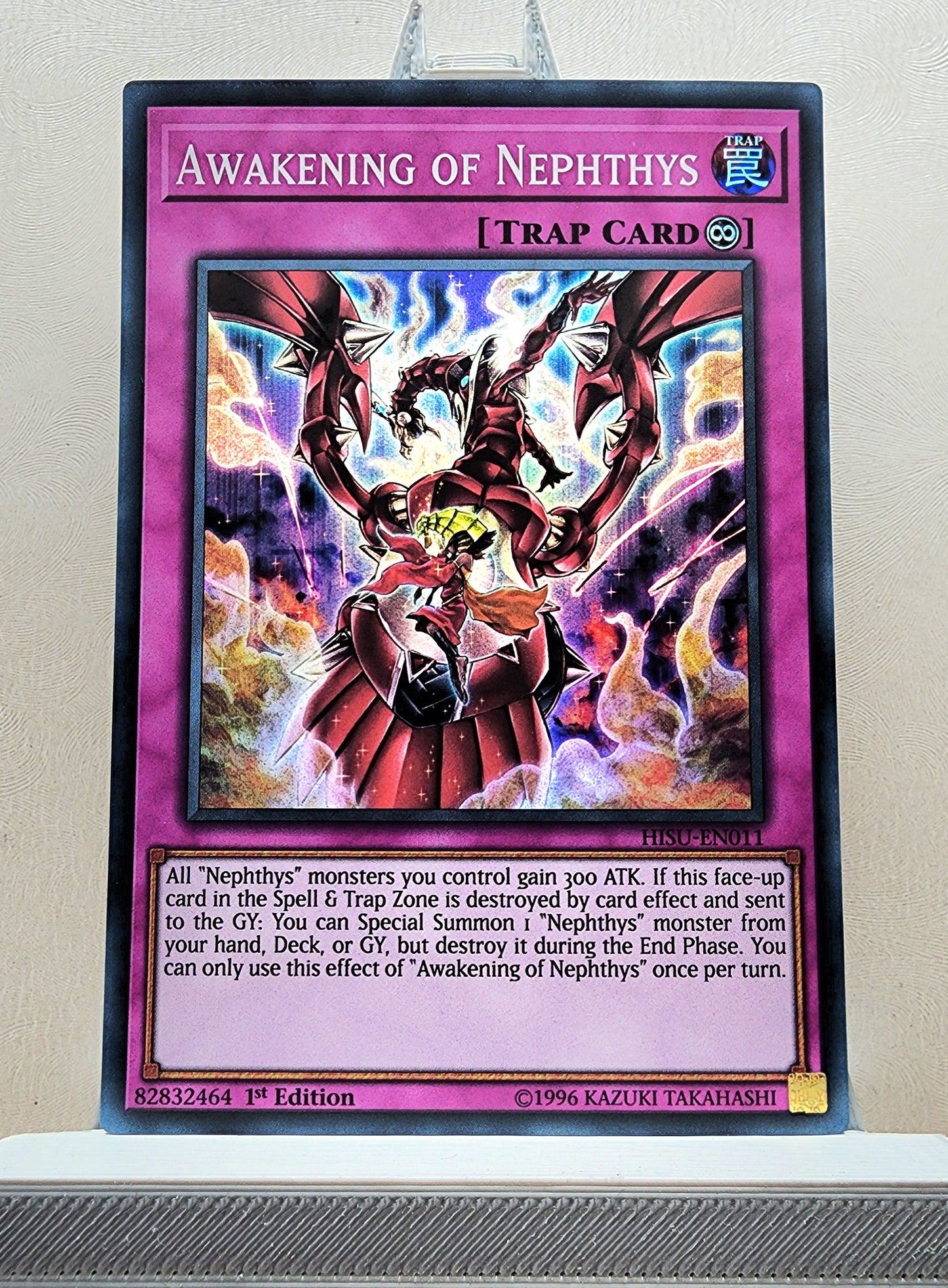 Yugioh! 1x Awakening of Nephthys (HISU - Super Rare) 1st Edition