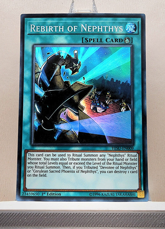 Yugioh! 1x Rebirth of Nephthys (HISU - Super Rare) 1st Edition