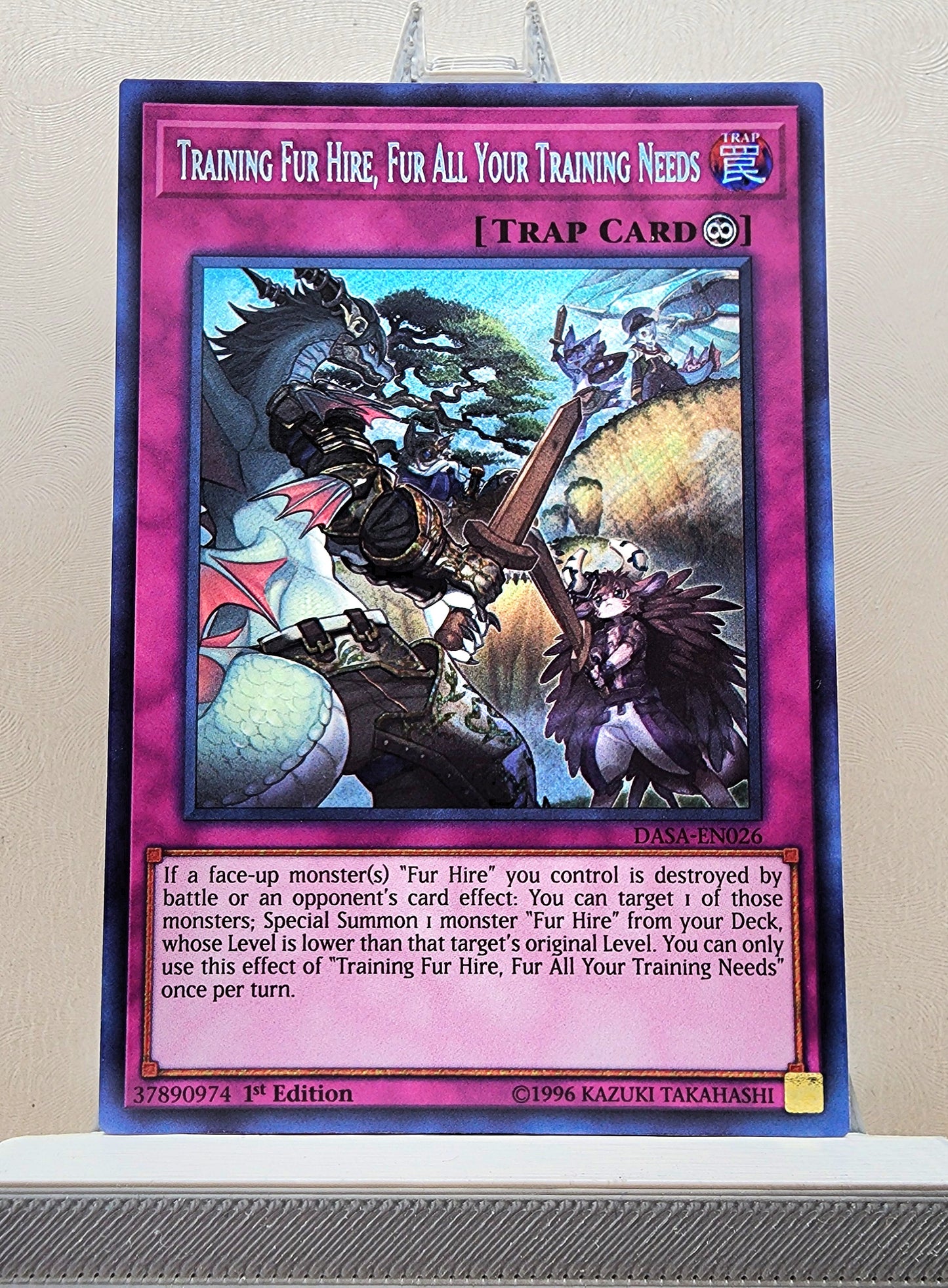 Yugioh! 1x Training Fur Hire, Fur All of your Training Needs (DASA - Secret Rare) 1st/Unli Edition