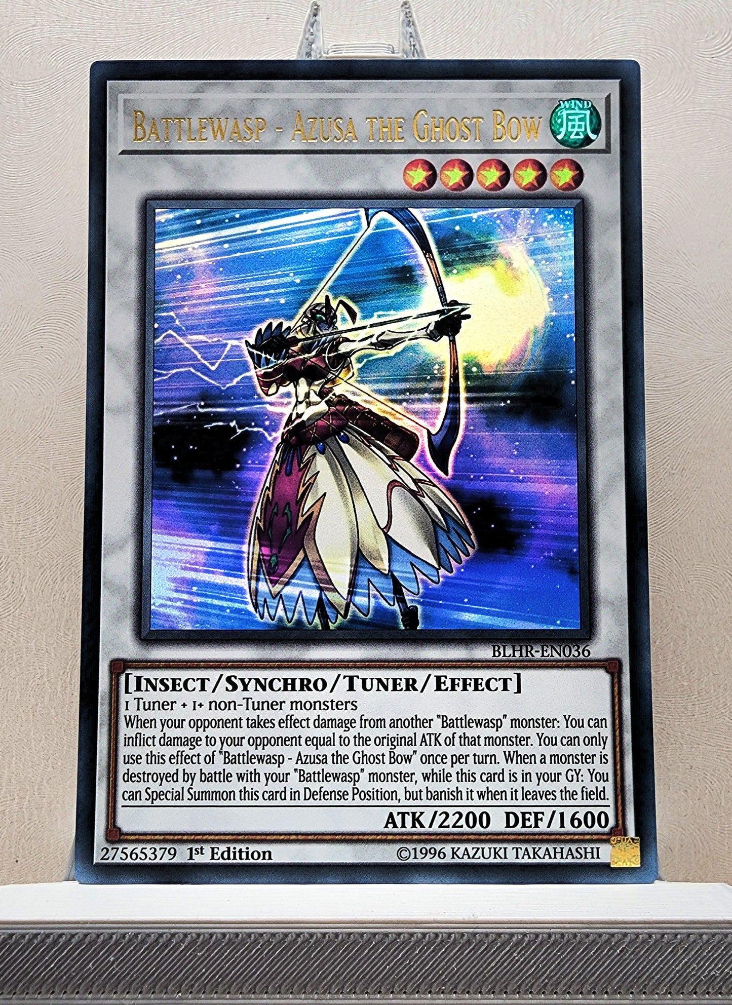 Yugioh! 1x Battlewasp - Azusa the Ghost Bow (BLHR - Ultra Rare) 1st Edition