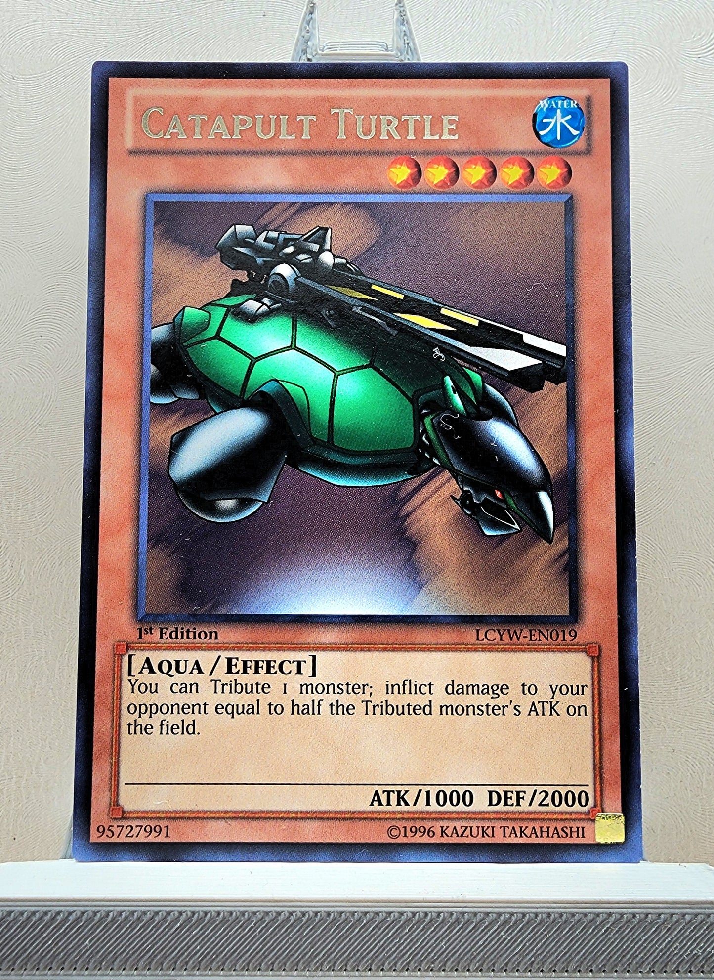 Yugioh! 1x Catapult Turtle (LCYW - Rare) 1st Edition